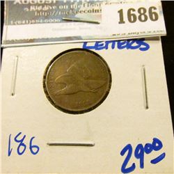 1686 _ 1858 Large Letters Flying Eagle Cent