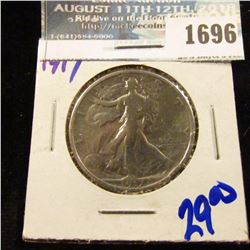 1696 _ 1917 Walking Liberty Half Dollar