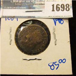 1698 _ Irish Gun Money (Gun Metal) Shilling.. These Coins Wer Minted By England With Metal From Guns