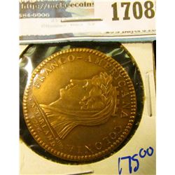 1708 _ Castorland French Silver Restrike (Argen)Medal- Franco Americana Colonia