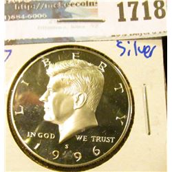 1718 _ 1996-S Proof Silver Kennedy Half Dollar