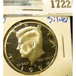 1722 _ 1994-S Proof Silver Kennedy Half Dollar