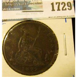 1729 _ 1892 British Large Cent