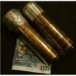 1735 _ Solid Date Roll Of 1966 Lincoln Memorial Cents From Special Mint Sets And Solid Date Roll Of 