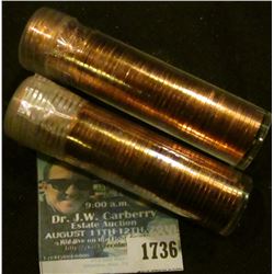 1736 _ Solid Date Rolls Of 2000-S And 2003-S Proof Memorial Cents.  100 Coins Total