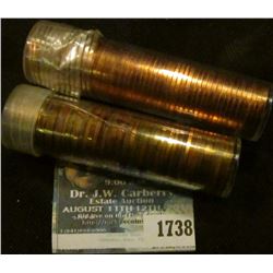 1738 _ (2) Proof Solid Date Rolls Of Memorial Cents Dated 1961 P (and possibly a 1962) & 2006-S.
