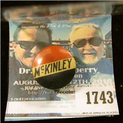 1743 _ William Mckinley Presidential Pin-back