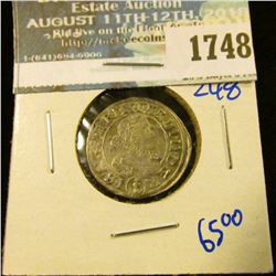 1748 _ Austria 1633 Silver 3 Kreuzer Coin