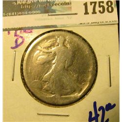 1758 _ 1916-D Better Date Walking Liberty Half Dollar