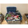 Image 1 : LARGE BIN OF BADMINTON/SQUASH/TENNIS RACKETS
