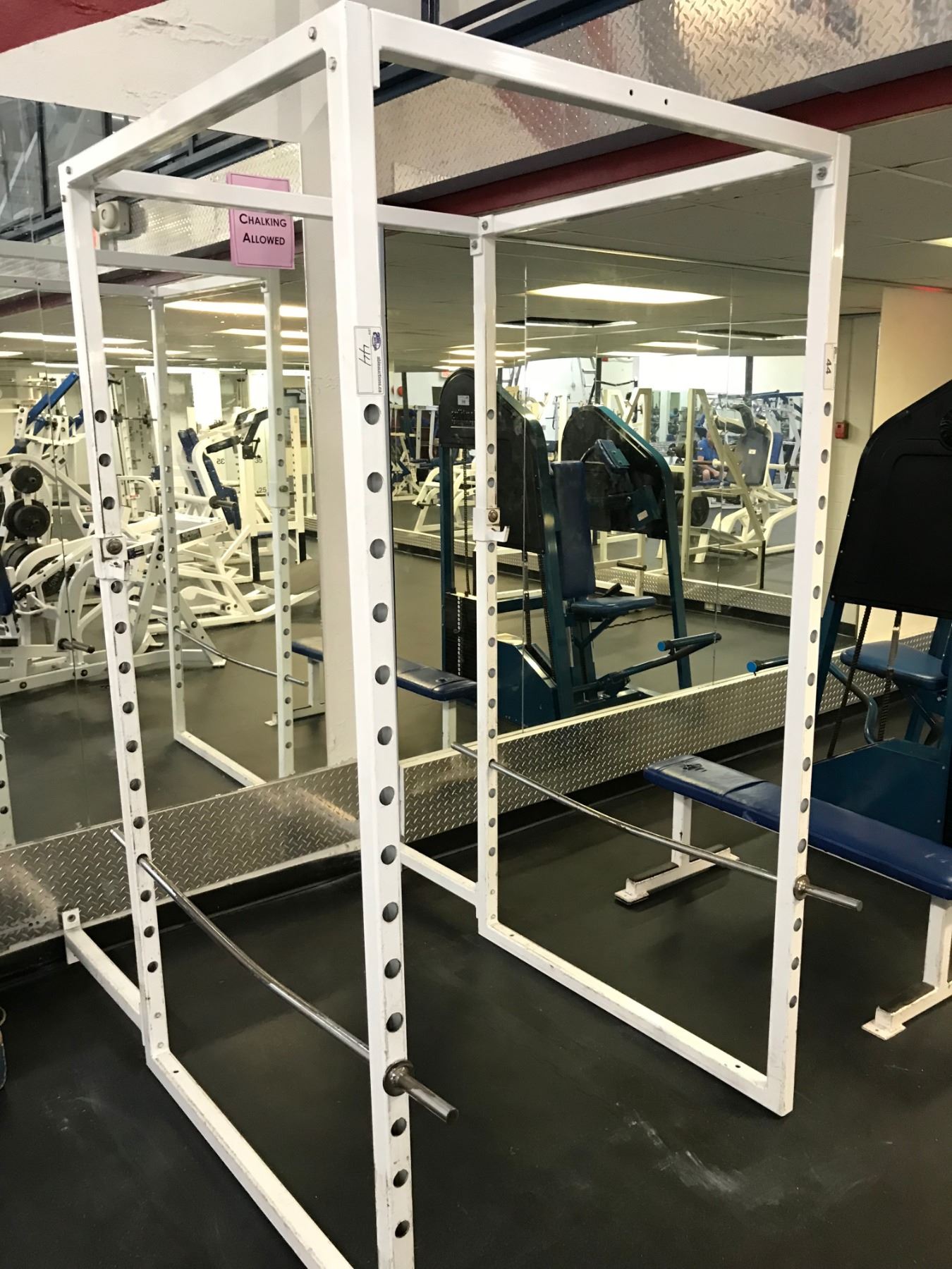 PARAMOUNT WHITE / BLUE SQUAT RACK