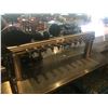 Image 2 : 14 TAP STAINLESS STEEL BAR WITH 2 BAR SINKS, 6 STATION STAINLESS STEEL GLASS RACK & STAINLESS STEEL