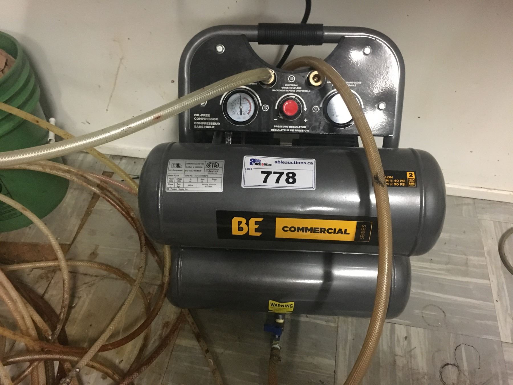 BE COMMERCIAL AIR COMPRESSOR