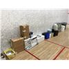 Image 1 : ASSORTED GARBAGE CANS, PAPER DISPENSERS & SUPPLIES