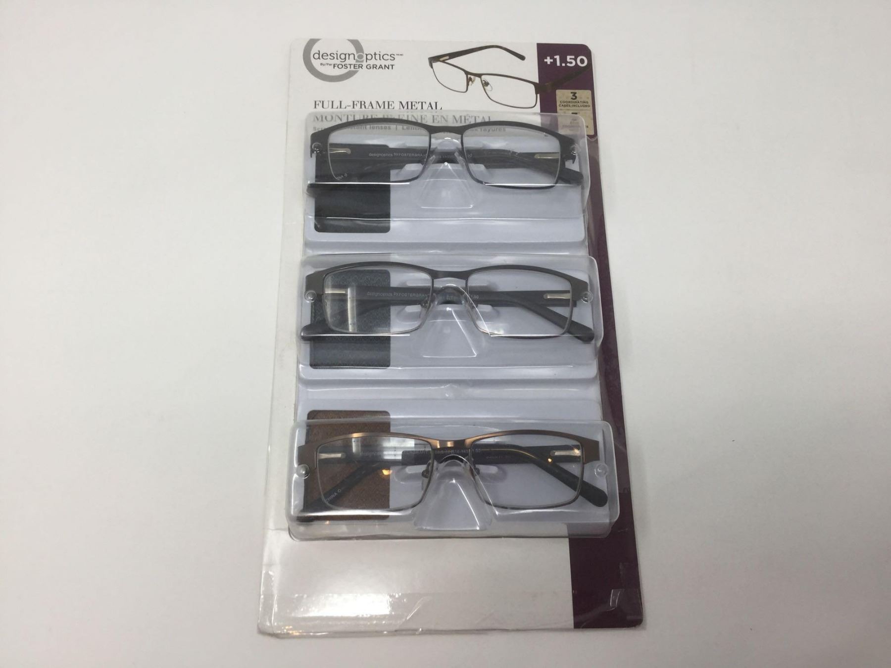 design optics reading glasses 3 pack