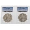 Image 1 : Lot of 1884-O & 1885-O $1 Morgan Silver Dollar Coins PCGS MS63