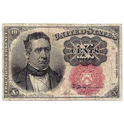 1864 10 Cents Fifth Issue Fractional Note