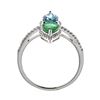 Image 2 : 0.77 ctw Emerald and Diamond Ring - 14KT White Gold