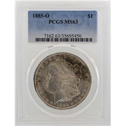 1885-O $1 Morgan Silver Dollar Coin PCGS MS63