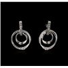 1.46 ctw Diamond Earrings - 14KT White Gold