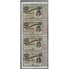 Uncut Sheet of (4) State of Louisiana Baby Bond Obsolete Notes