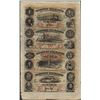 Uncut Sheet of 1857 Western Exchange Fire & Marine Insurance Co. Obsolete Notes