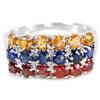 Image 1 : Natural MULTI COLOR SAPPHIRE Ring