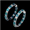 Image 1 : Natural Neon Blue Apatite Earrings