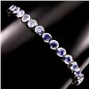 Image 1 : Natural Blue Violet Tanzanite 86.35 cts Bracelet