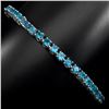 Image 1 : Natural Brazil Neon Blue Apatite 68.99 Cts Bracelet