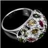 Image 3 : NATURAL AAA MULTI COLOR TOURMALINE RING