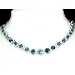 Natural London Blue Topaz 135 Carats Necklace
