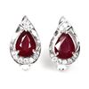 Image 1 : Natural Red Ruby Earrings