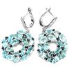 Image 2 : Natural SKY BLUE TOPAZ SAPPHIRE Earrings
