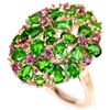 Image 2 : NATURAL CH-DIOPSIDE RHODOLITE GARNET Ring