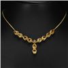Image 1 : NATURAL ORANGISH YELLOW CITRINE Necklace