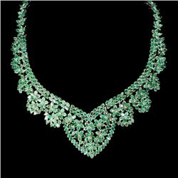Natural Columbian Emerald 467 Ct Necklace