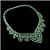 Image 2 : Natural Columbian Emerald 467 Ct Necklace
