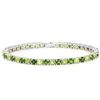 Image 1 : NATURAL GREEN CHROME DIOPSIDE & PERIDOT Bracelet