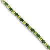 Image 2 : NATURAL GREEN CHROME DIOPSIDE & PERIDOT Bracelet