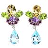 Image 1 : Natural  CITRINE TOPAZ AMETHYST PERIDOT & RHODOLITE