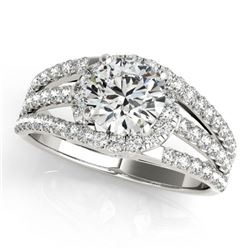 1.25 CTW Certified VS/SI Diamond Solitaire Ring 18K White Gold - REF-225A6X - 27978