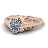 Image 2 : 1 CTW Solitaire Certified VS/SI Diamond Ring 14K Rose Gold - REF-279N2Y - 38533