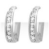 0.20 CTW Certified VS/SI Diamond Earrings 18K White Gold - REF-41W3F - 12771