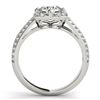 Image 2 : 2.05 CTW Certified VS/SI Diamond Solitaire Halo Ring 18K White Gold - REF-627N6Y - 26913