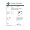 Image 2 : 0.32 CTW Ruby Ring 10K White Gold - REF-10A2X - 12891