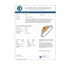 Image 2 : 0.74 CTW Yellow Sapphire & Diamond Ring 10K White Gold - REF-22W4F - 10683
