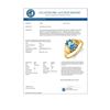 Image 2 : 1.03 CTW Blue Topaz & Diamond Ring 10K Yellow Gold - REF-14W9F - 12968
