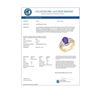 Image 2 : 4.70 CTW Tanzanite & Diamond Ring 14K Yellow Gold - REF-152F8N - 14344