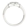 Image 4 : 1 CTW Certified VS/SI Diamond 2 Stone Solitaire Ring 18K White Gold - REF-148T9M - 28239